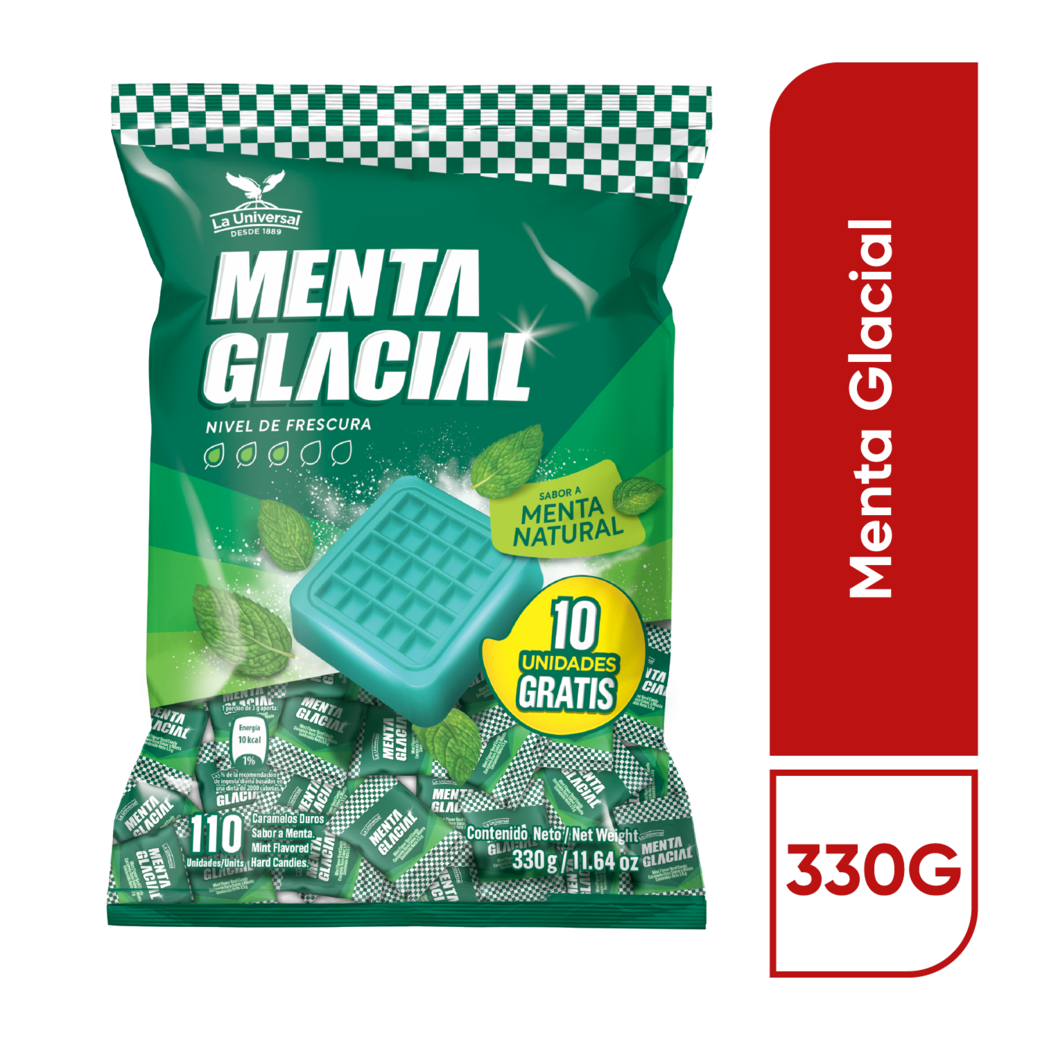 Caramelos Mentolados MENTA GLACIAL 330 G