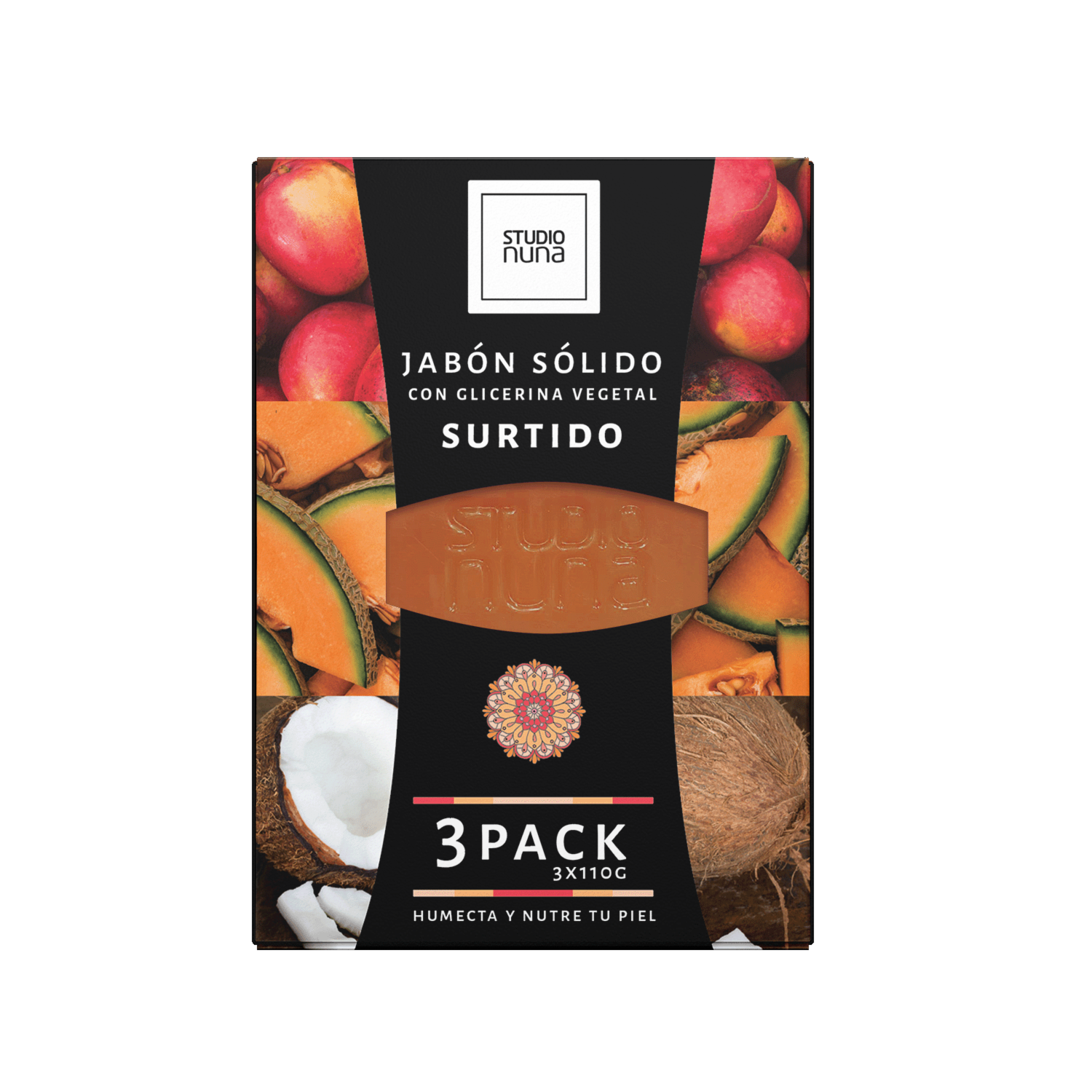 Jabón En Barra Surtido Verano STUDIO NUNA 3X110 G