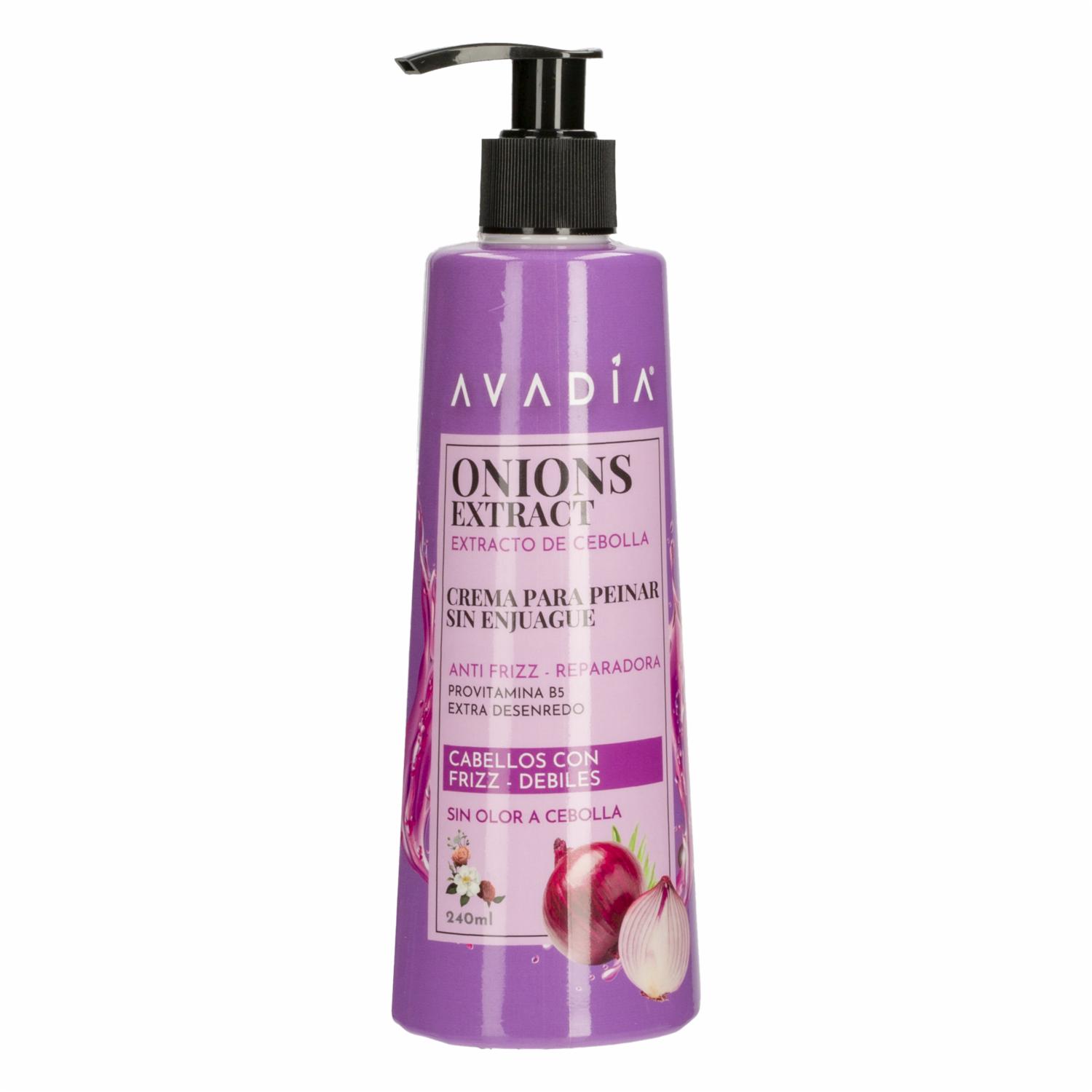 Crema Para Peinar Con Extracto De Cebolla AVADÍA 240 Ml