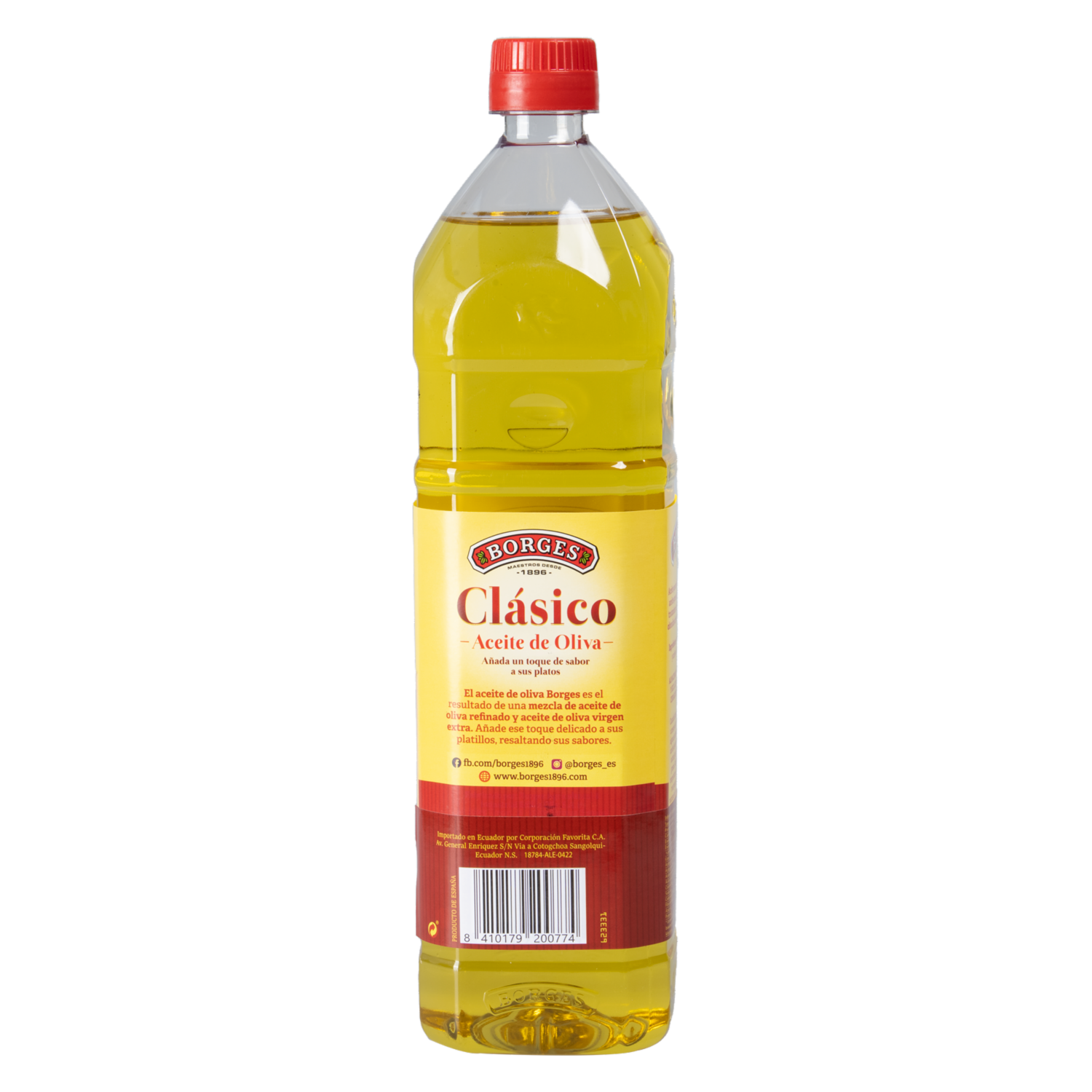 Aceite De Oliva Clásico Mezcla Pet BORGES 1000 Ml