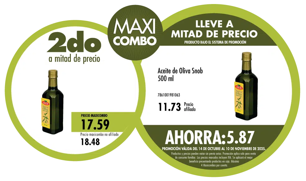 Maxicombo mitad de precio 14