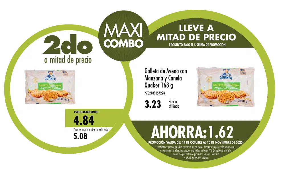 Maxicombo mitad de precio 16