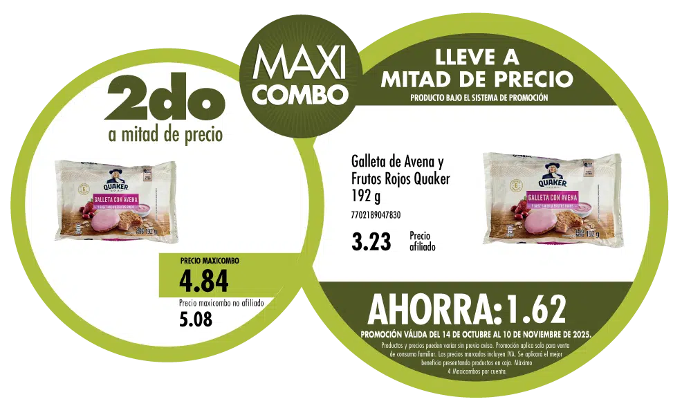 Maxicombo mitad de precio 18