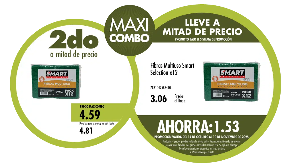 Maxicombo mitad de precio 25