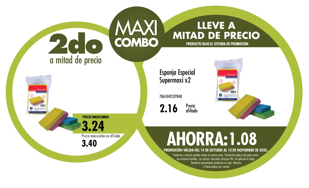 Maxicombo mitad de precio 32