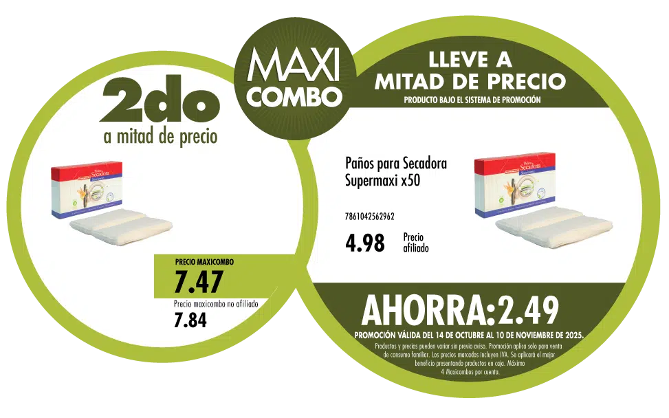Maxicombo mitad de precio 33