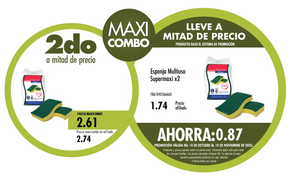 Maxicombo mitad de precio 36
