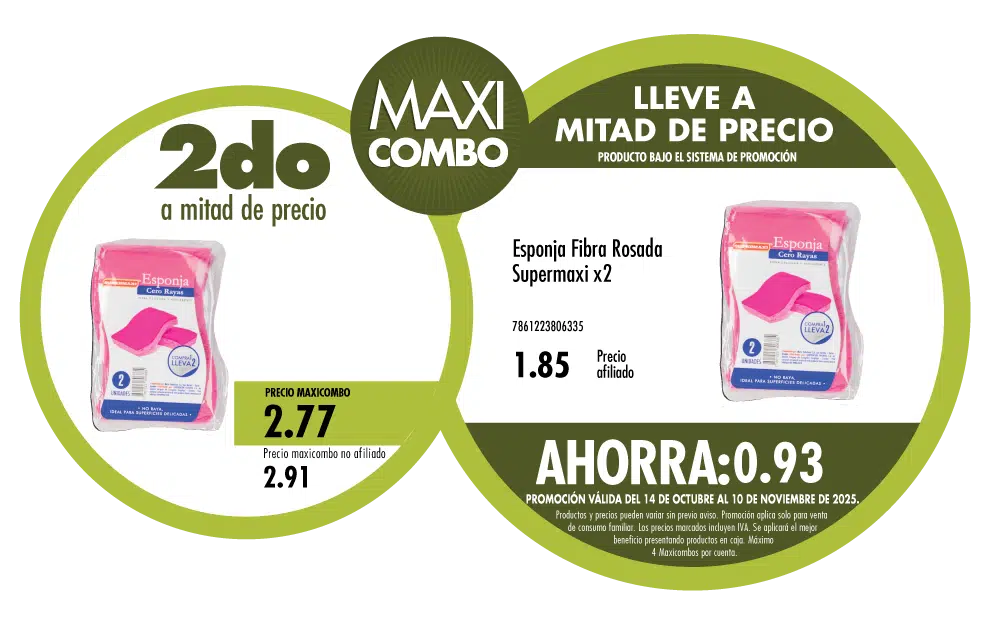 Maxicombo mitad de precio 42
