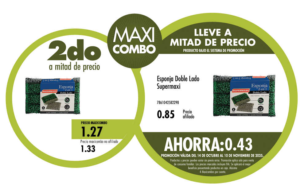 Maxicombo mitad de precio 46