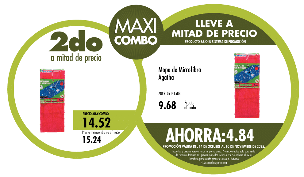 Maxicombo mitad de precio 50