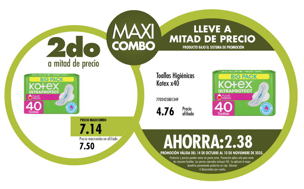 Maxicombo mitad de precio 57