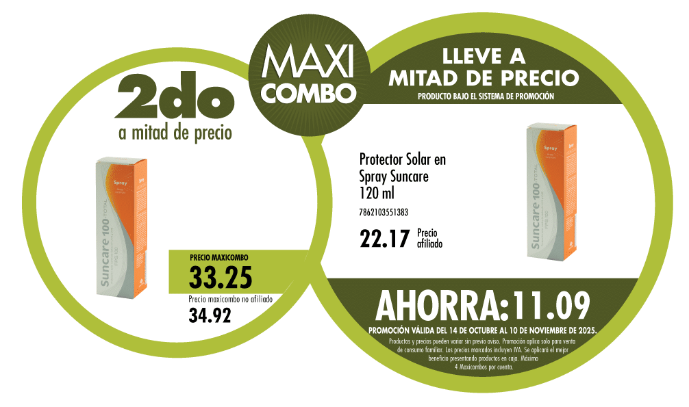 Maxicombo mitad de precio 60