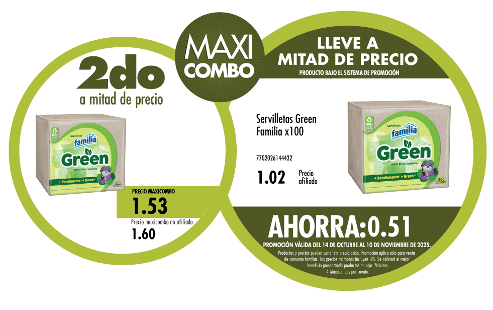 Maxicombo mitad de precio 66