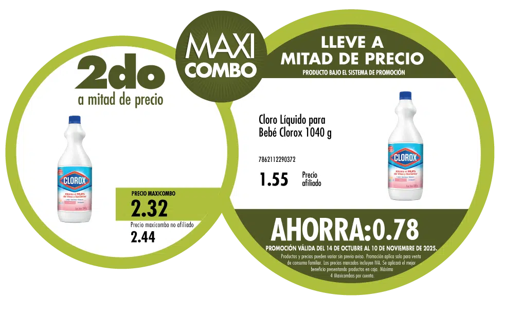 Maxicombo mitad de precio 67