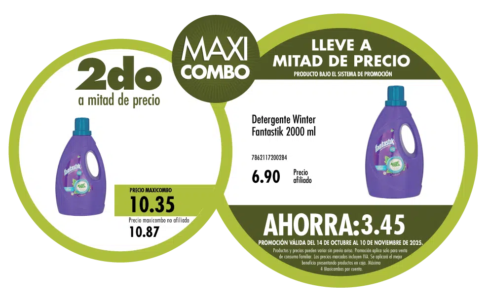 Maxicombo mitad de precio 68