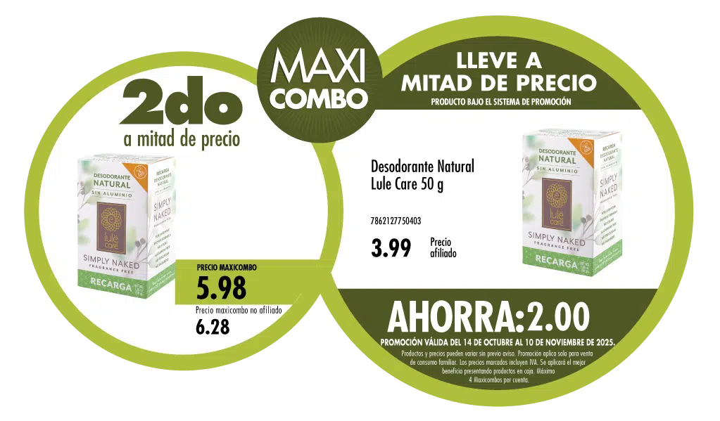 Maxicombo mitad de precio 69