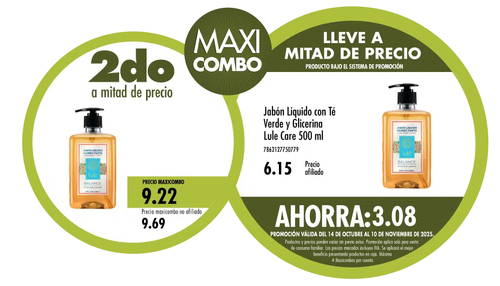 Maxicombo mitad de precio 70