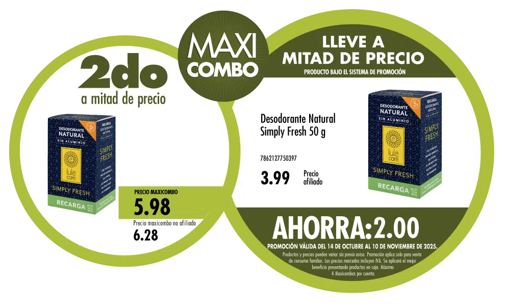 Maxicombo mitad de precio 72