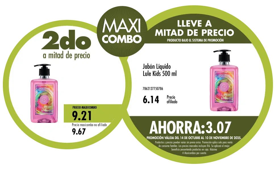 Maxicombo mitad de precio 73