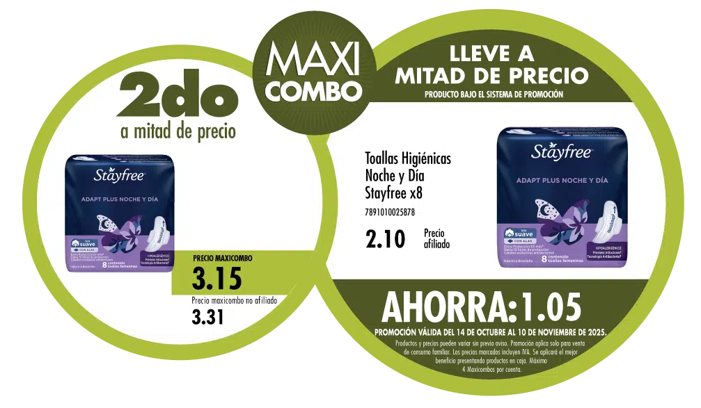 Maxicombo mitad de precio 75