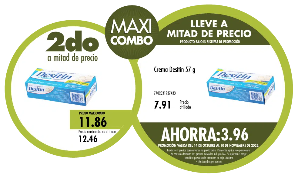 Maxicombo mitad de precio 76