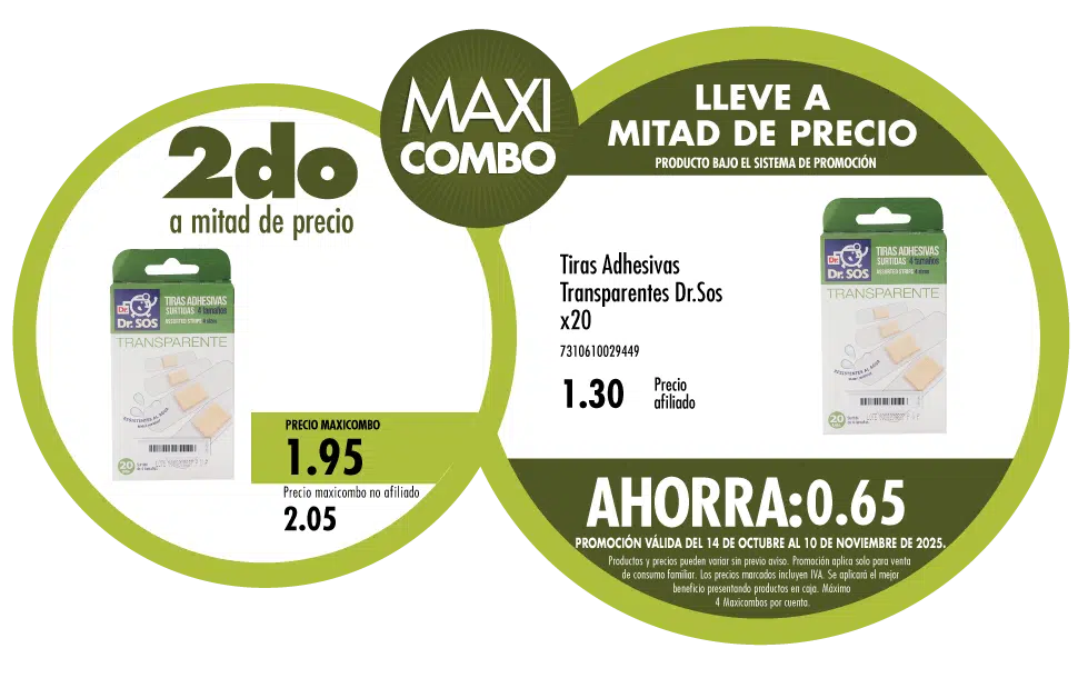 Maxicombo mitad de precio 81