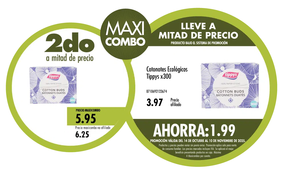 Maxicombo mitad de precio 83
