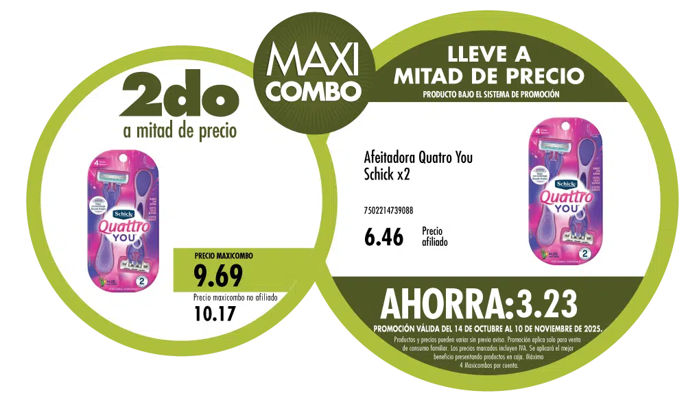 Maxicombo mitad de precio 84