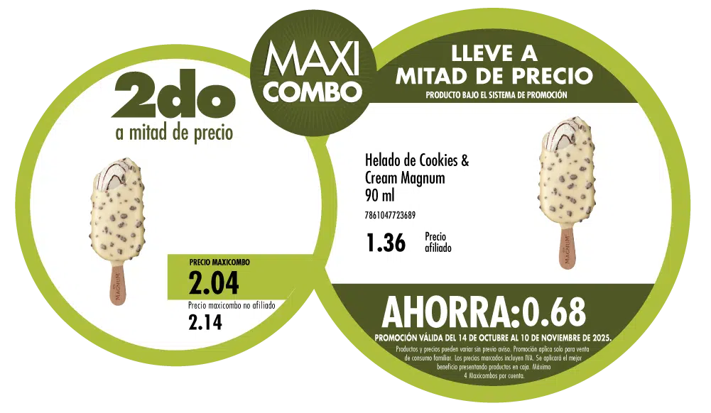 Maxicombo mitad de precio 88