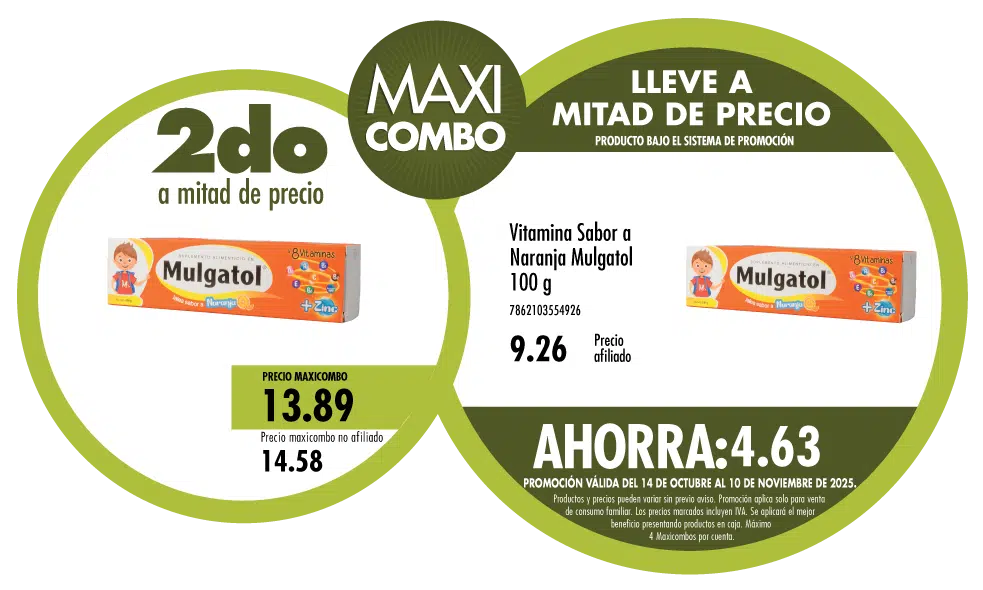 Maxicombo mitad de precio 9