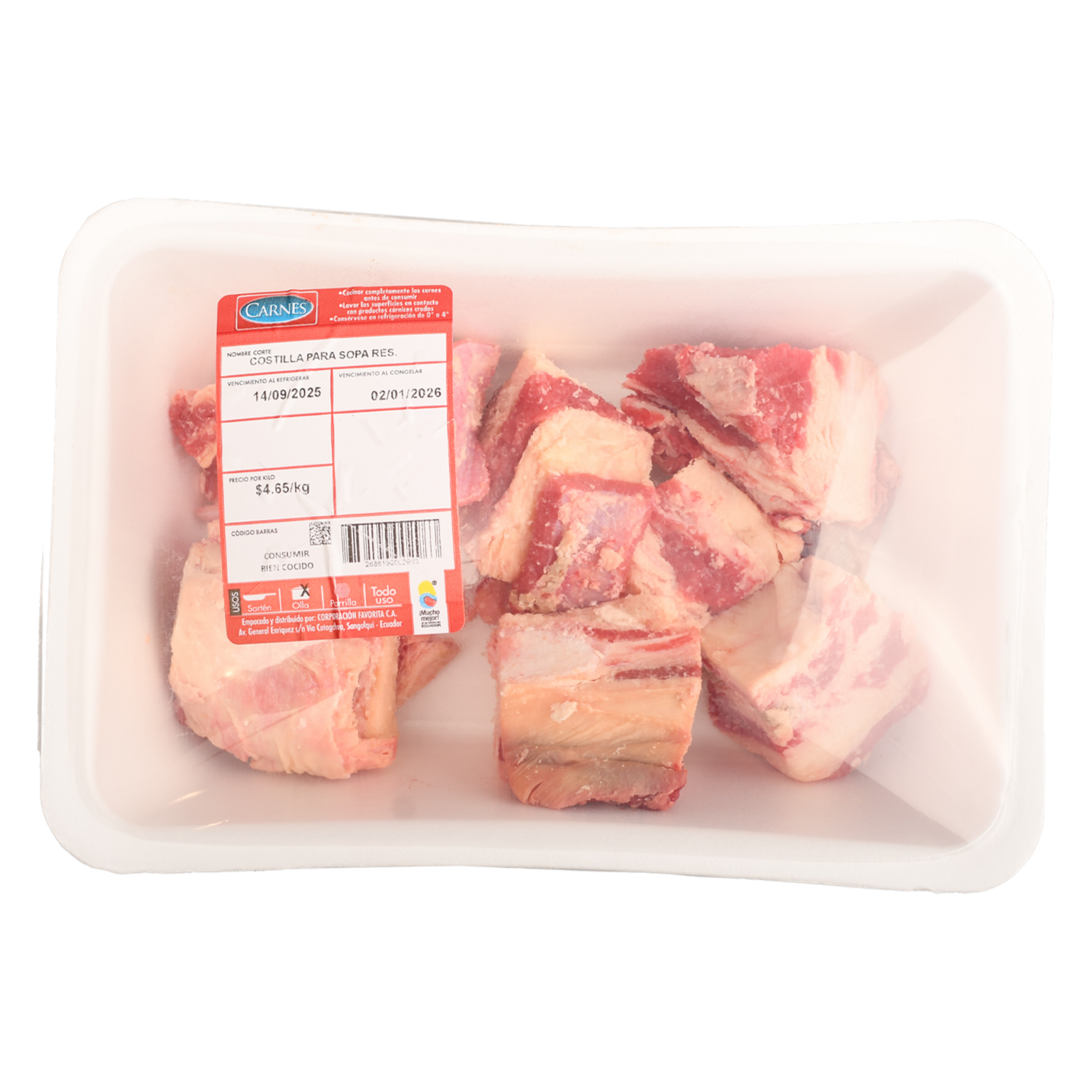Costilla Para Sopa De Res SUPERCARNES Al Peso