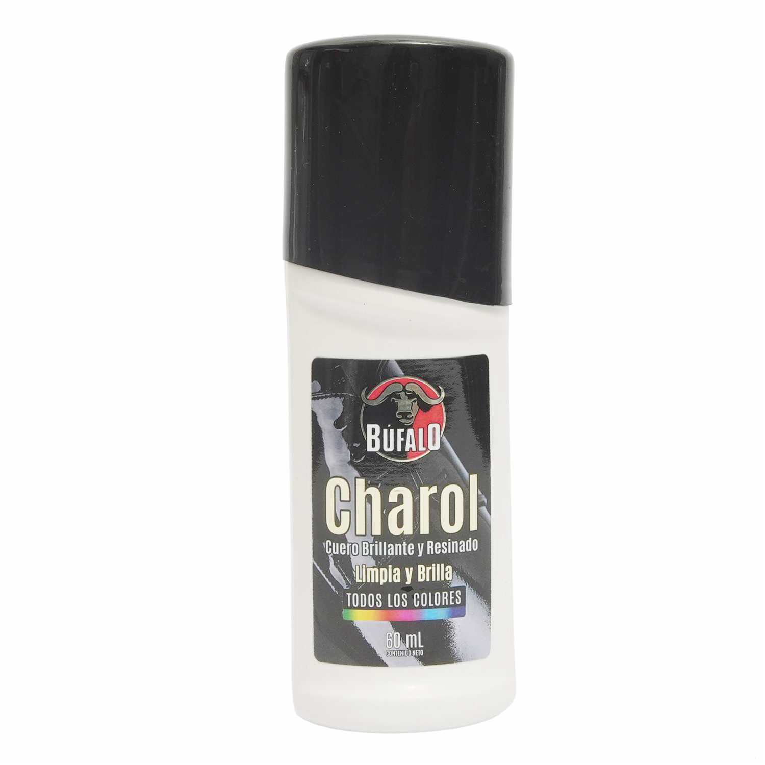Betún Líquido Charol Cuero Brillante Y Resinado BÚFALO 60 Ml