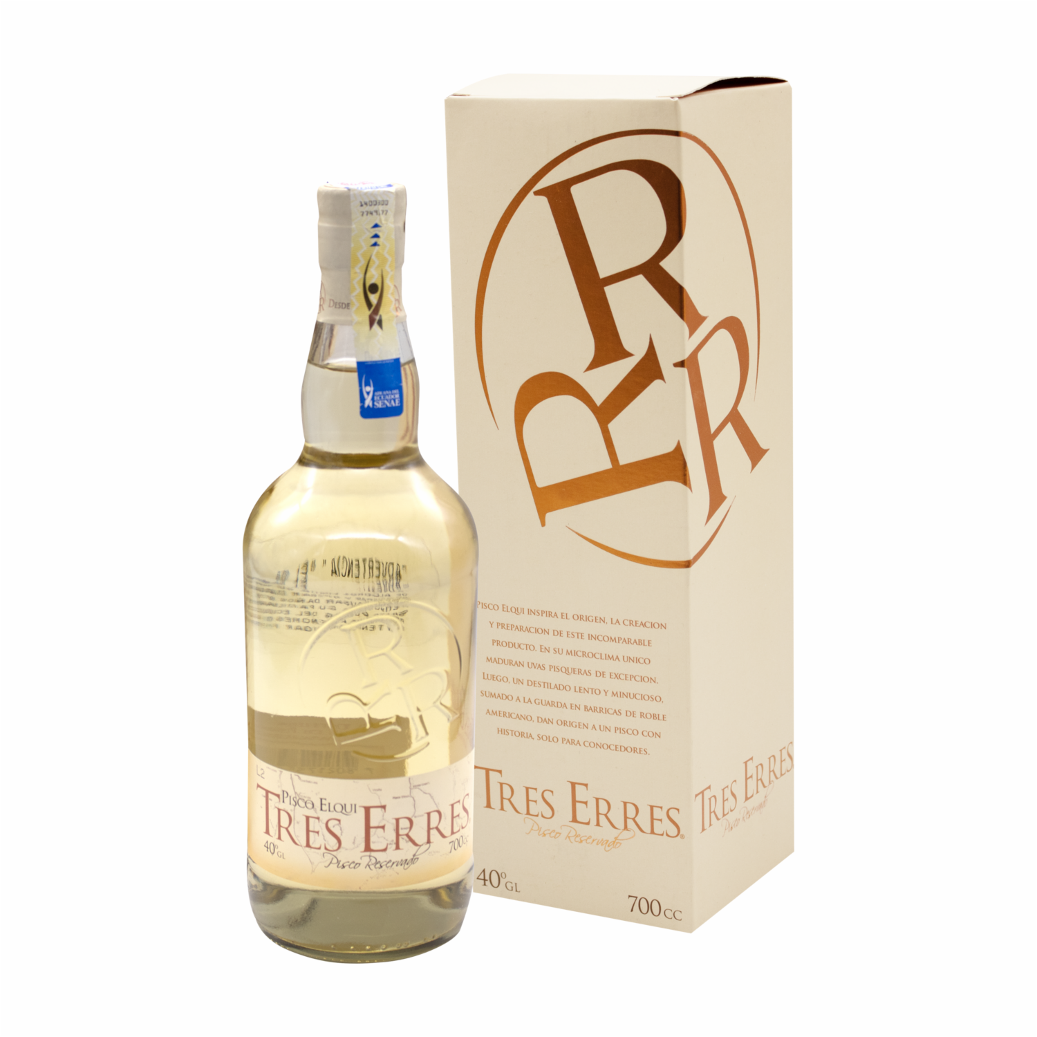 Pisco Elqui TRES ERRES 700 ML