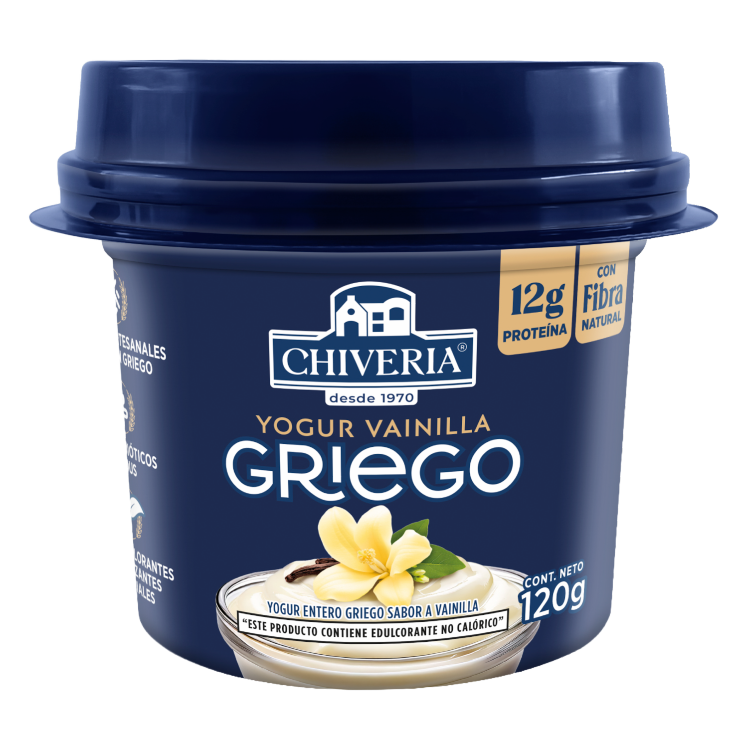 Yogurt Griego Sabor A Vainilla CHIVERIA 120 G