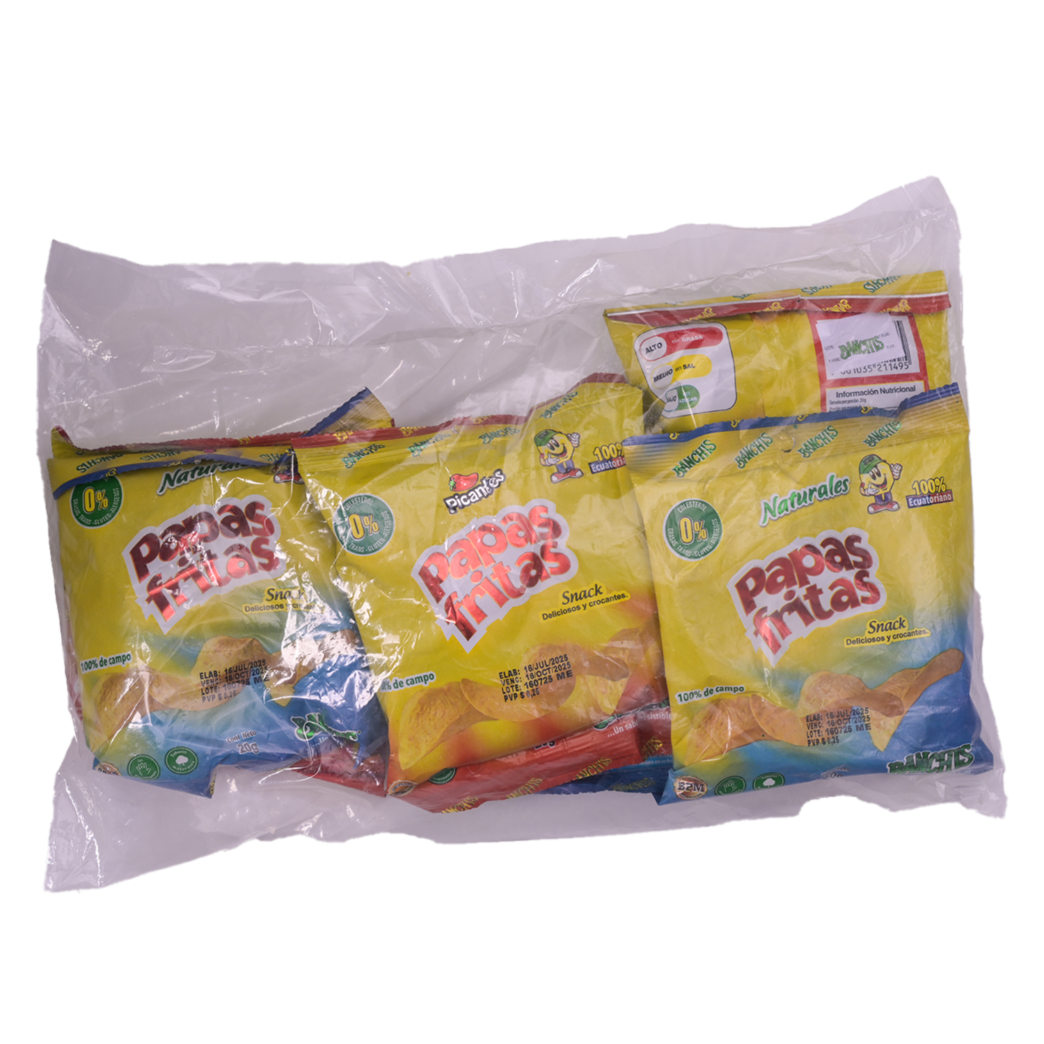 Papas Fritas Mix Sabores BANCHIS 120 G