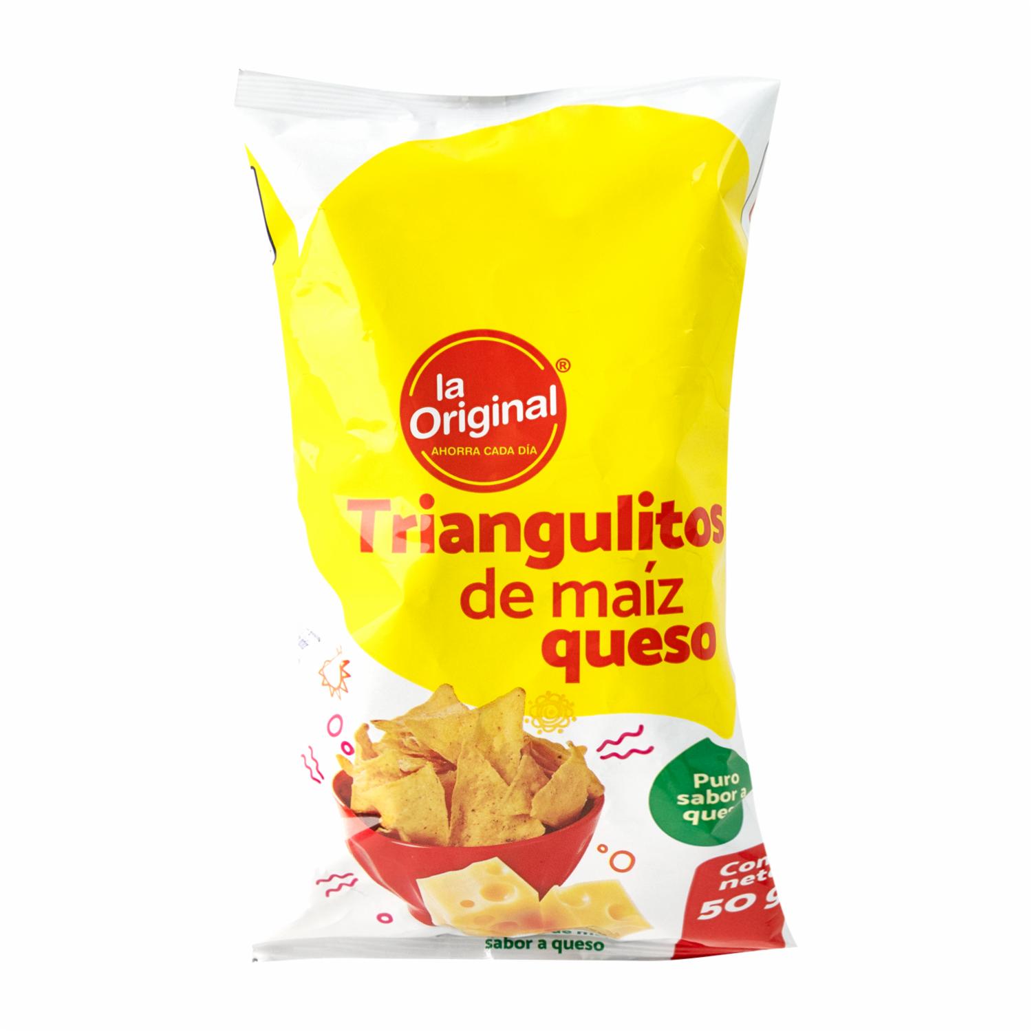 Triangulito De Maíz Sabor A Queso LA ORIGINAL 50 G