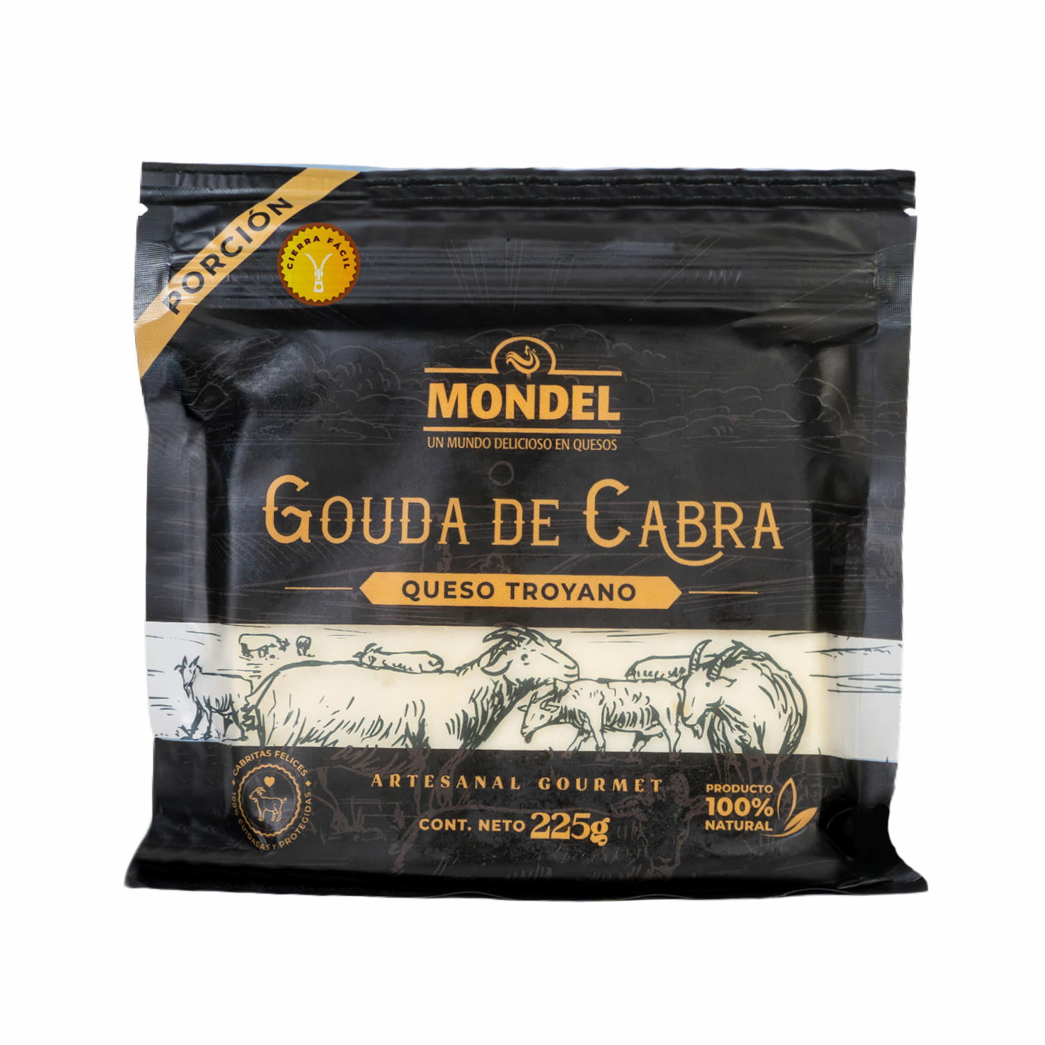 Queso Semimaduro De Leche De Cabra MONDEL 225 G