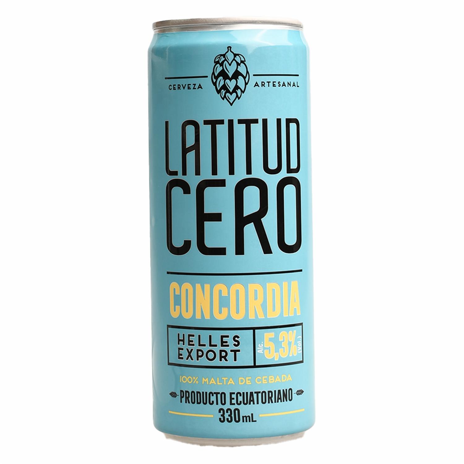 Cerveza Artesanal Concordia Latitud Cero 330 Ml