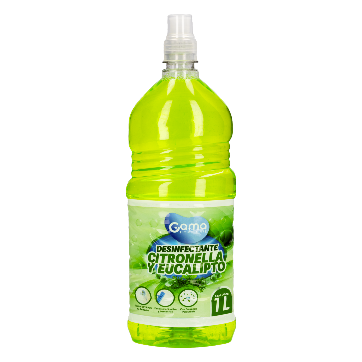 Desinfectante Con Aroma A Citronella y Eucalipto GAMA 1000 Ml
