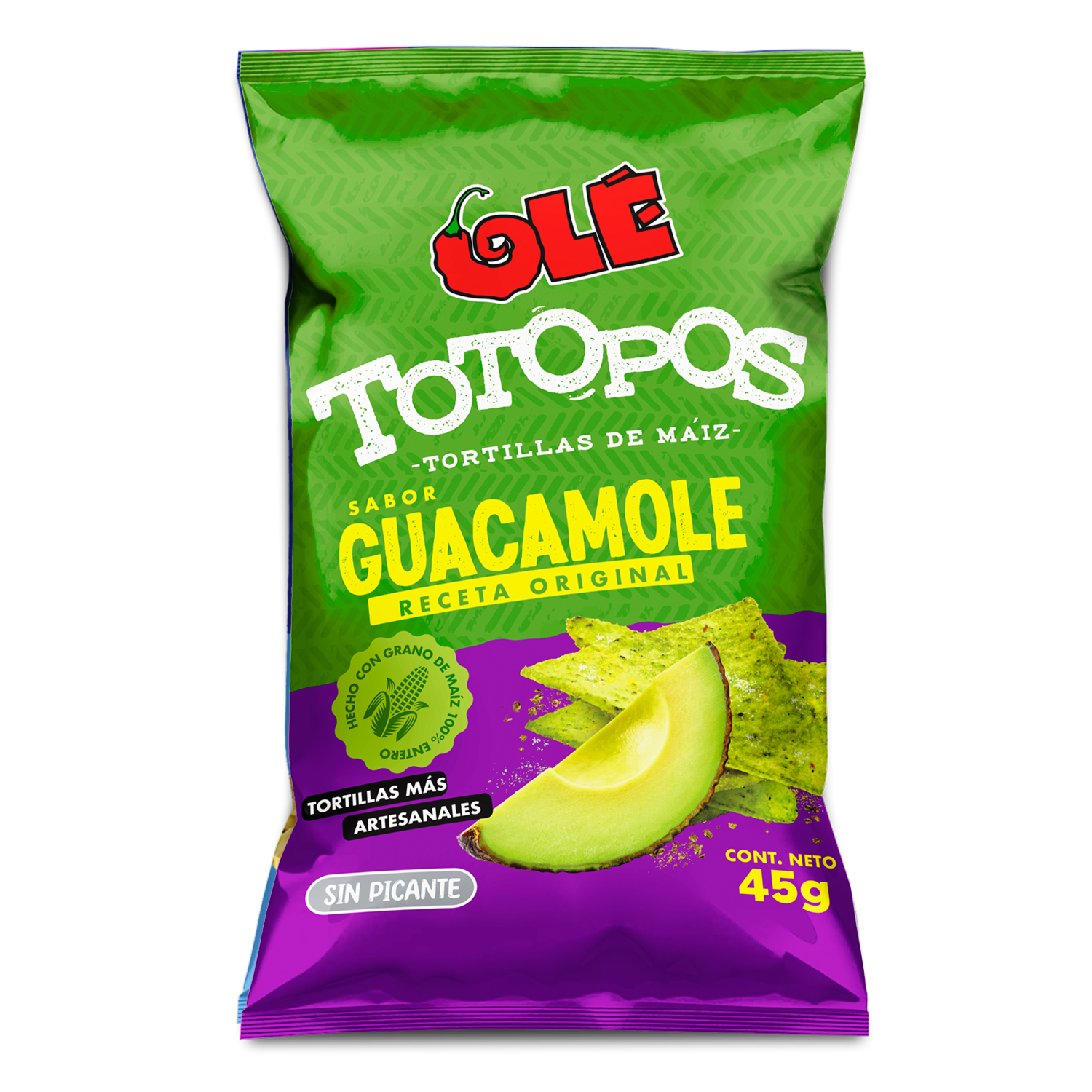Totopos De Guacamole OLÉ 45 G