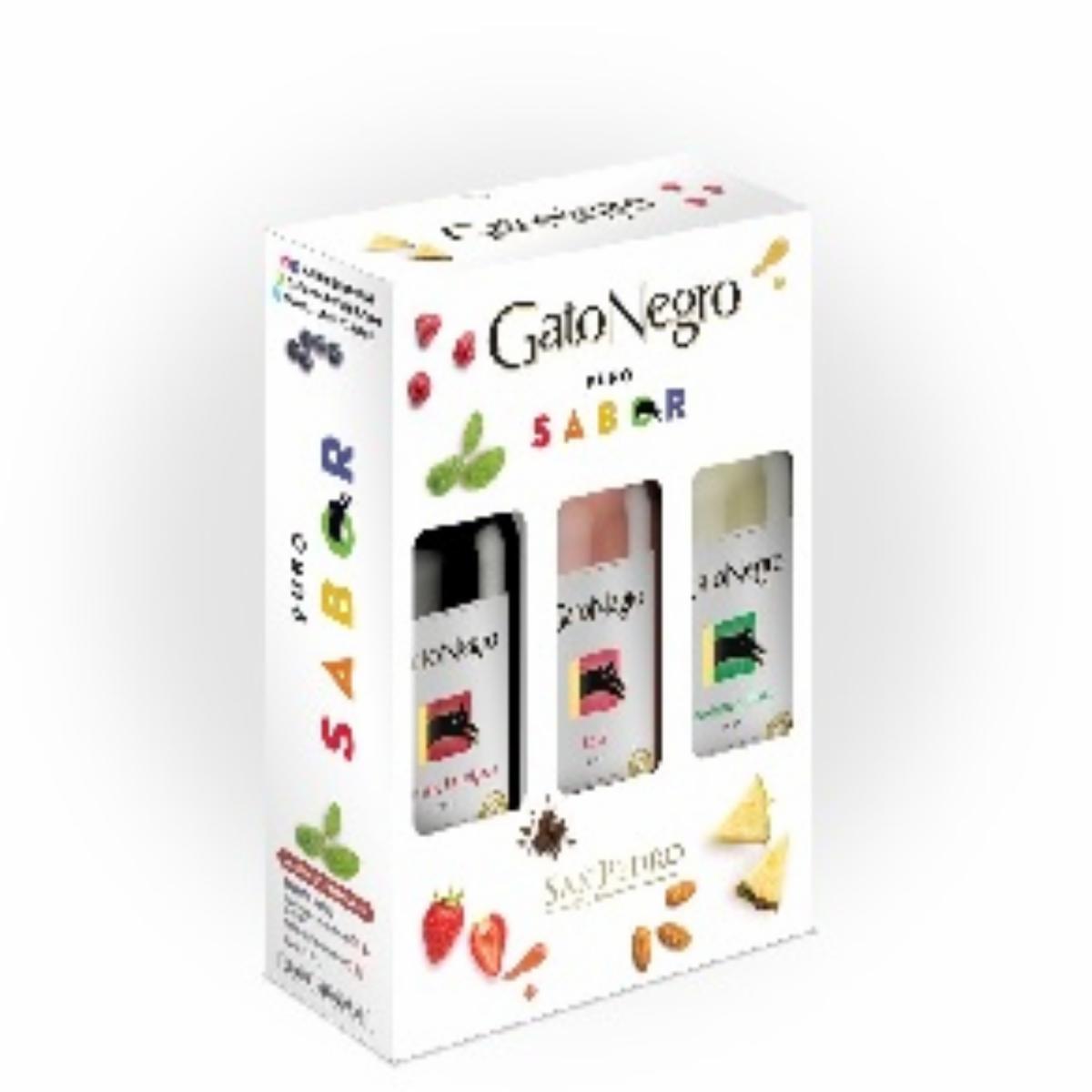 Vino Cabernet Syrah Blanco GATO NEGRO 3 X 750 ml
