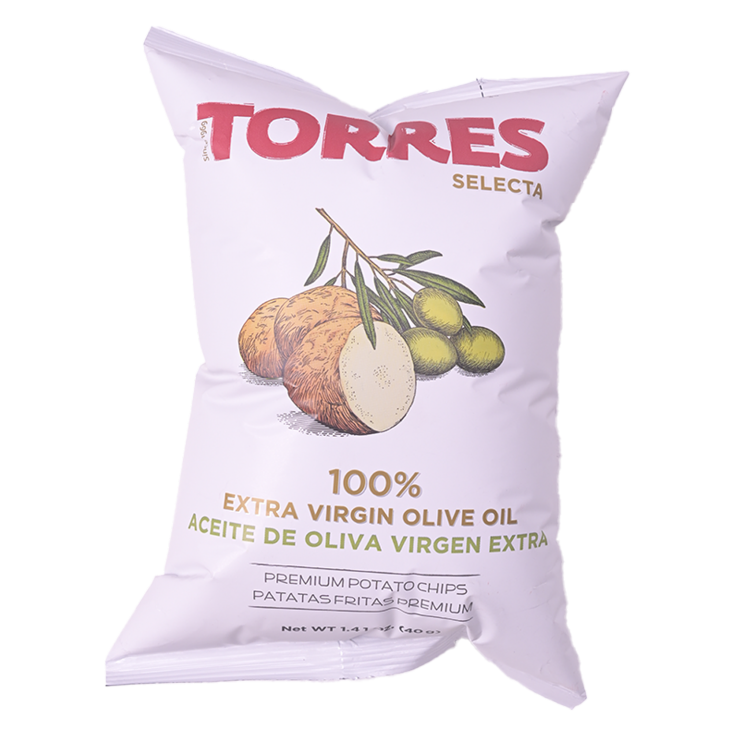 Papas Fritas Premium Aceite De Oliva Extra Virgen TORRES 40 G