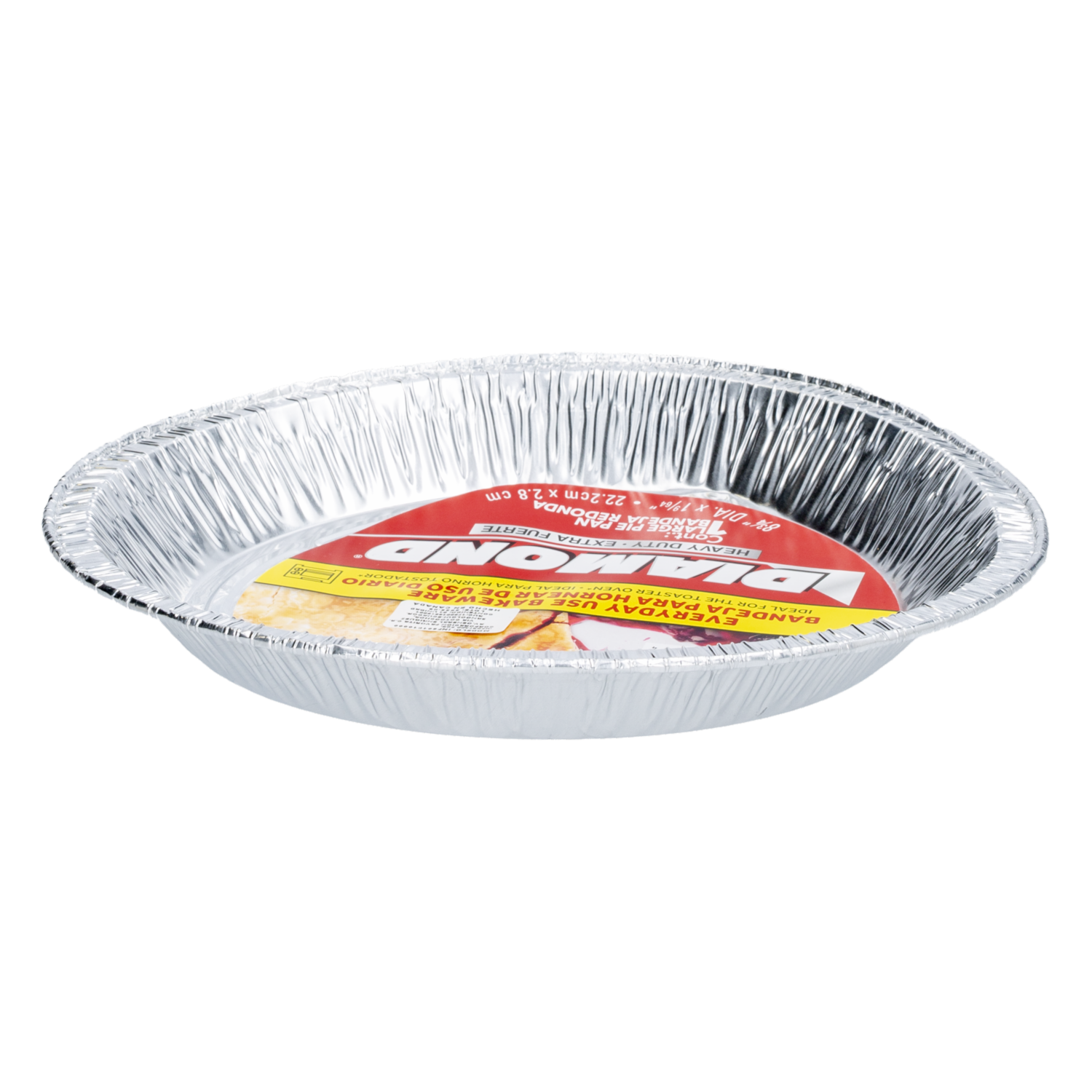 Bandeja Para Hornear Pie Redonda DIAMOND 8.75X1.1 84/1CT