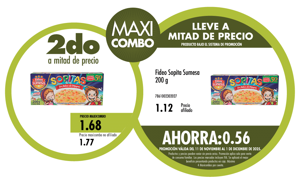 Maxicombo mitad de precio 11