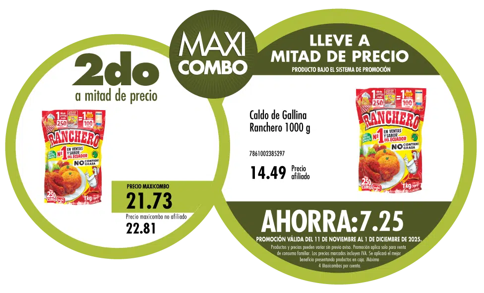 Maxicombo mitad de precio 13