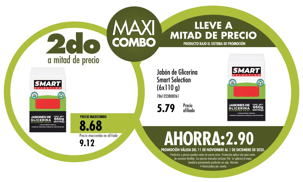 Maxicombo mitad de precio 15