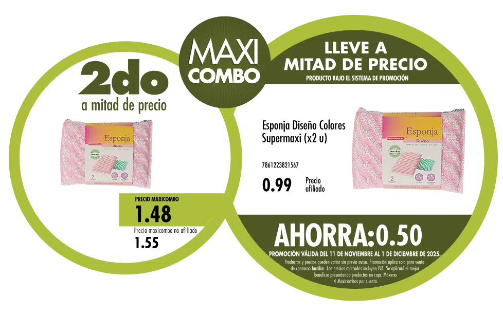 Maxicombo mitad de precio 17