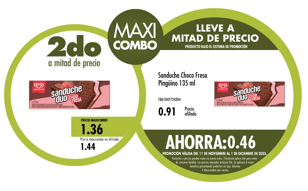 Maxicombo mitad de precio 22