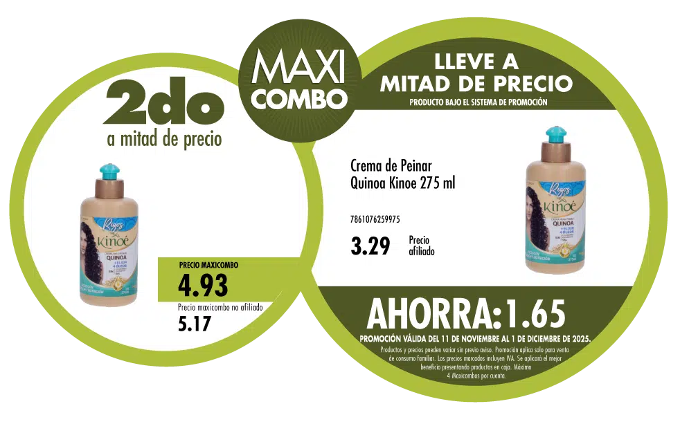Maxicombo mitad de precio 27