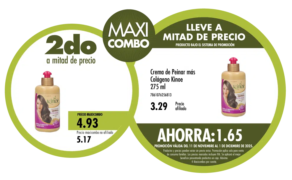 Maxicombo mitad de precio 28